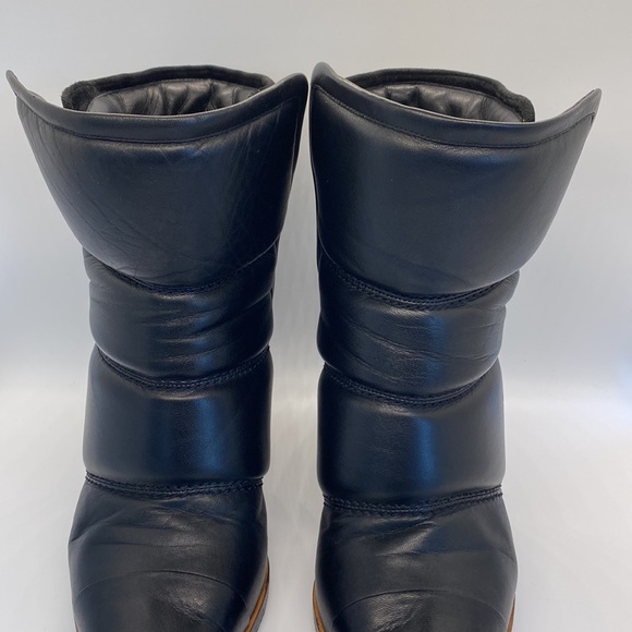 Chloe Black Ankle Warm Boots Booties - Picture 6 of 13